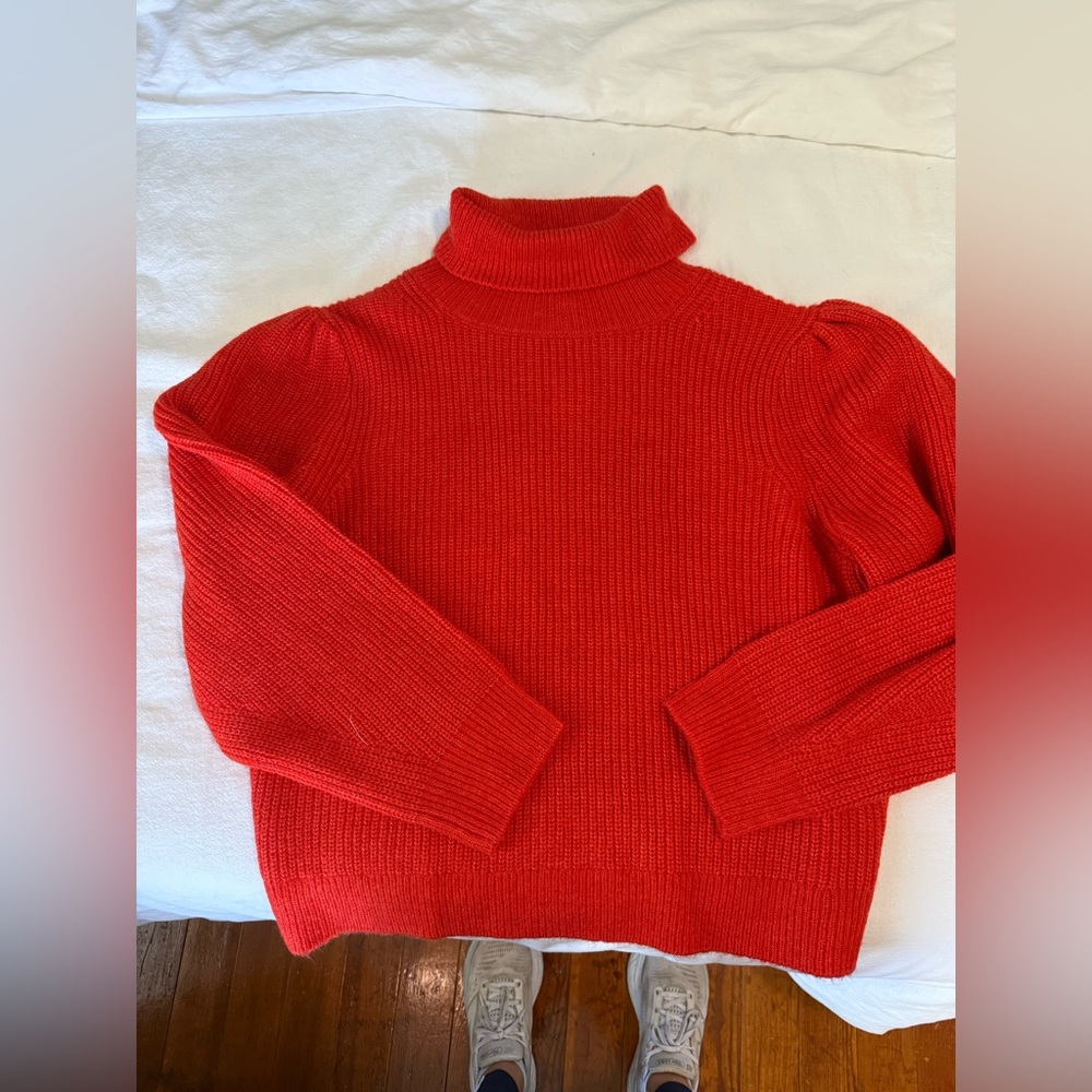 J. Crew Red Turtleneck Sweater for Women